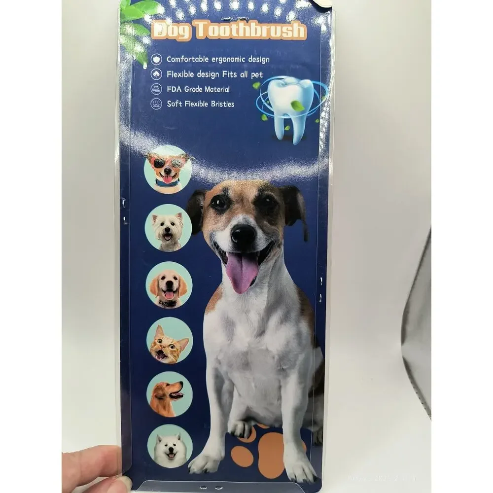 3 Pks Of 6 Dog Toothbrush Dual Heads Dental Hygiene Brushes Soft Flexible